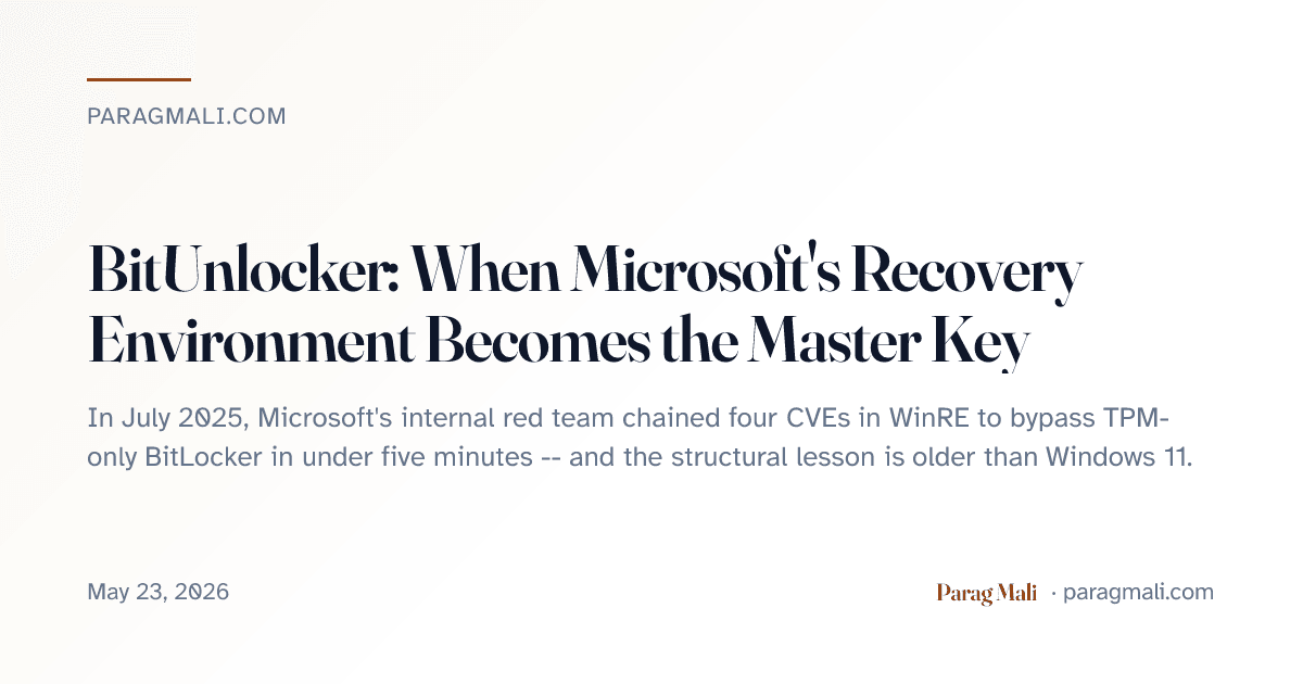 BitUnlocker When Microsoft s Recovery Environment Becomes The Master Key BitUnlocker When Microsoft s Recovery Environment Becomes The Master Key